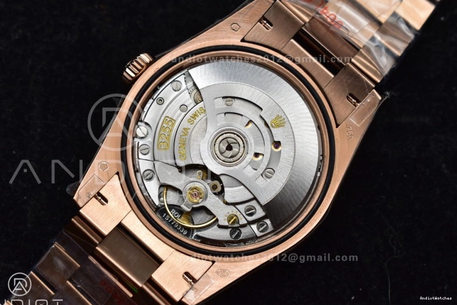 QF Steel 904L Square vr3255 RG Grey Weight) with Original President 671 (Gain Best Diamond 36 on DayDate Edition Dial V5 Bracelet 0223